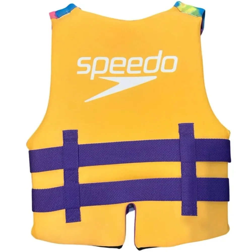 Speedo Kids Neon Tie-Dye Life Jacket Youth 50-90lbs Multicolor